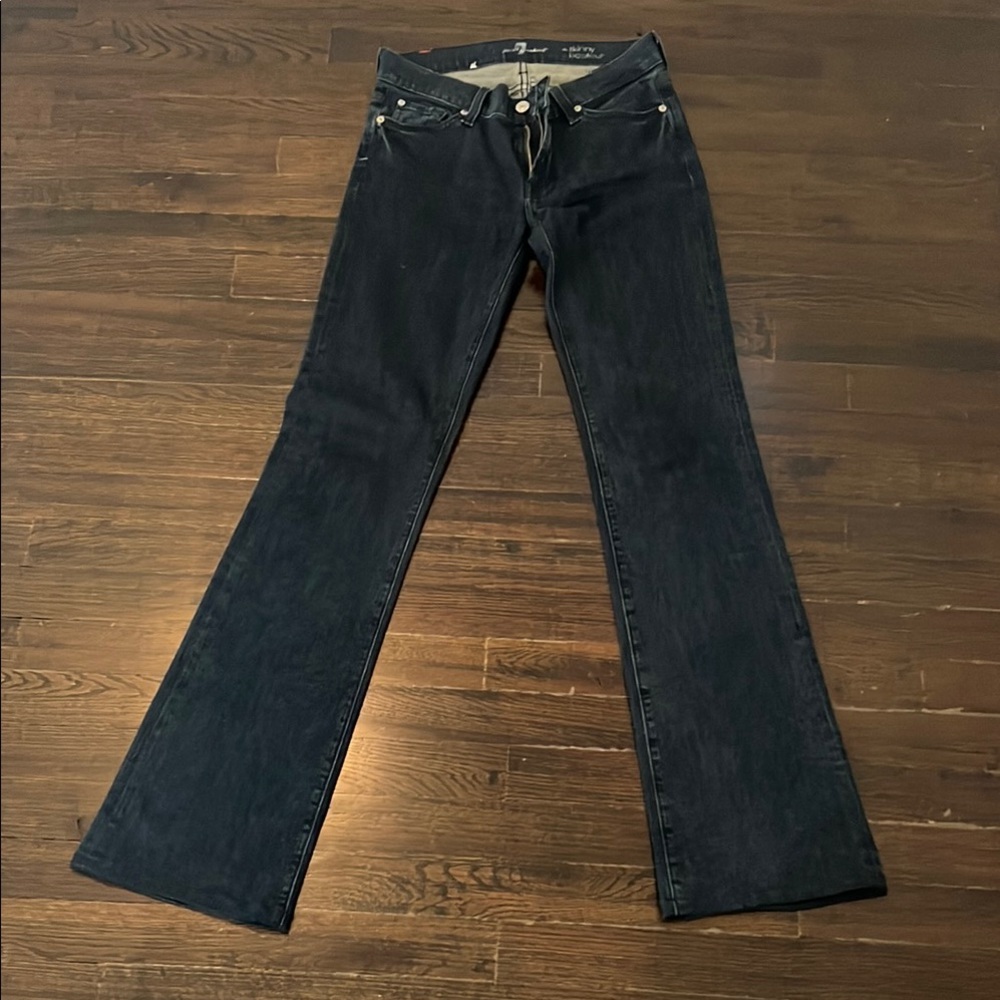 7 For All Mankind dark denim Boot Cut Jeans